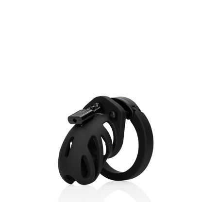 6-Pas cnoty silikonowy ManCage Model 23 czarny 6,5 cm-6