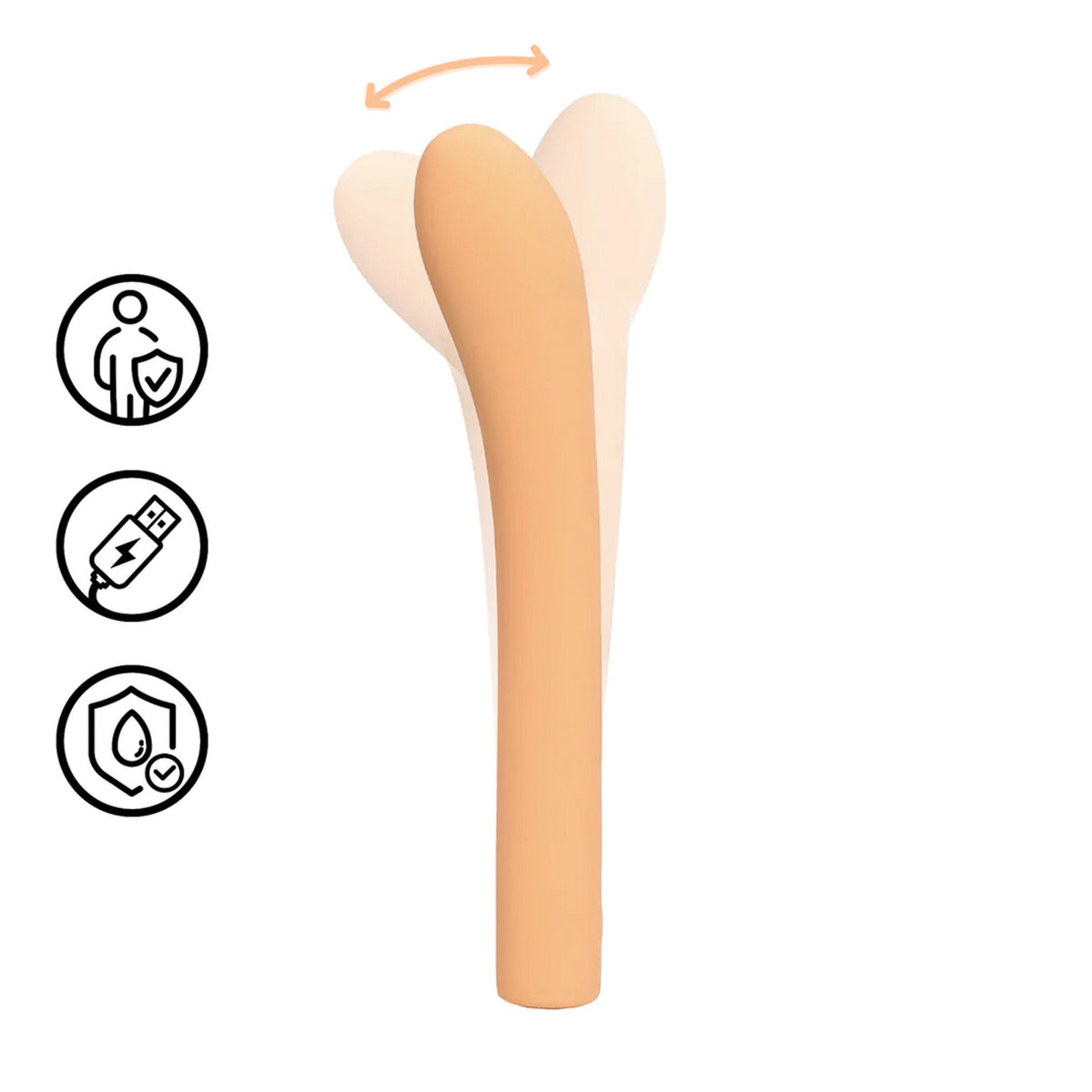 7-Wibrator G-Spot Brzoskwiniowy-7