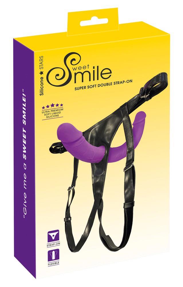 8-Strap on podwójny Sweet Smile silikonowy 32 cm-8