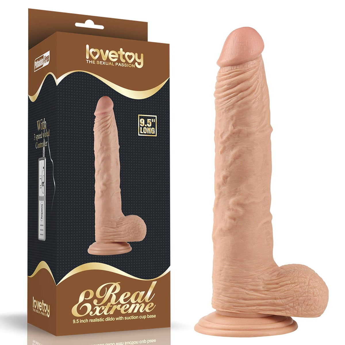 8-9.5'' Real Extreme Dildo Flesh-8