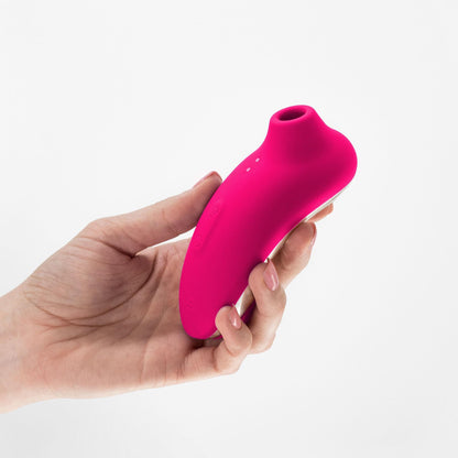 7-Stymulator łechtaczki Crushious Supernova ssący i stukający różowy USB 12cm-7