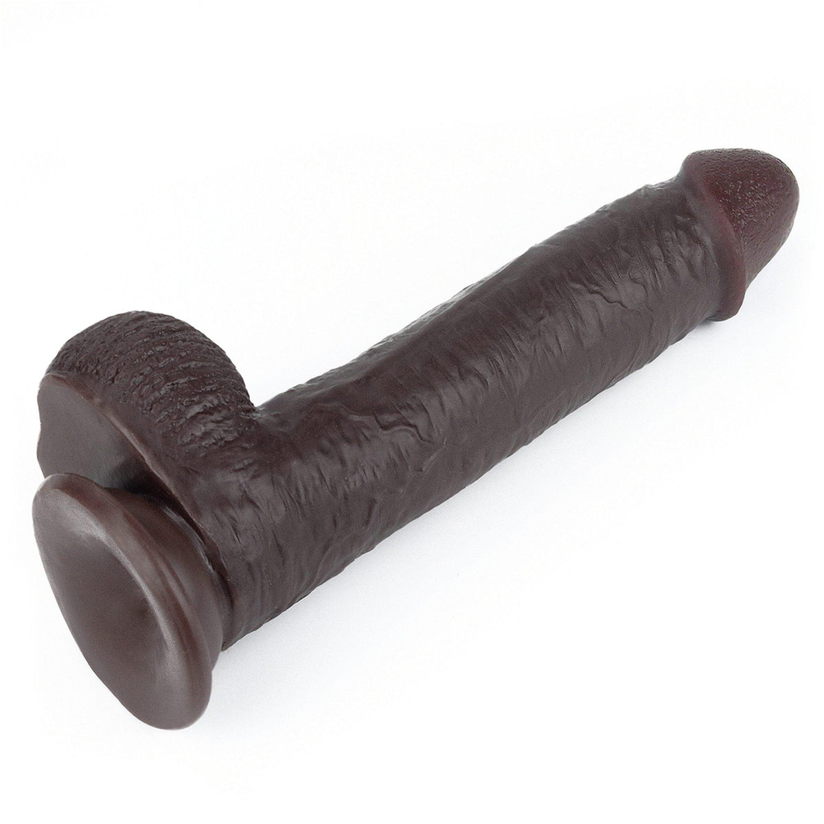 8-9'' Sliding Skin Dual Layer Dong - Black-8