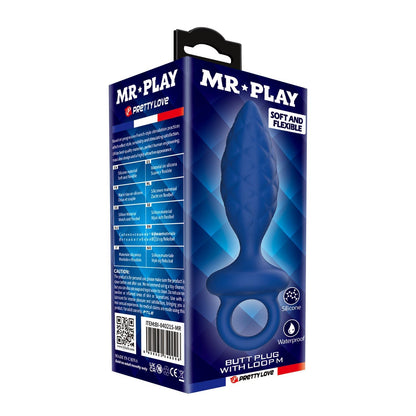 7-Korek analny silikonowy z pętlą Mr. Play rozmiar M.-7