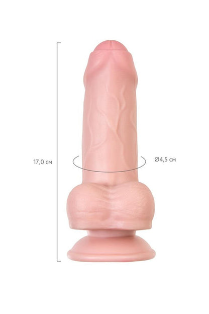 8-Dildo realistyczne My Babe by RealStick cieliste TPE 17 cm-8