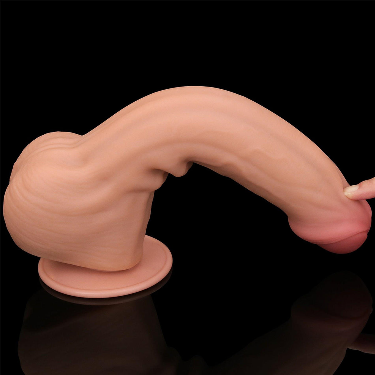 8-11.5'' King Sized Sliding Skin Dual Layer Dong-8