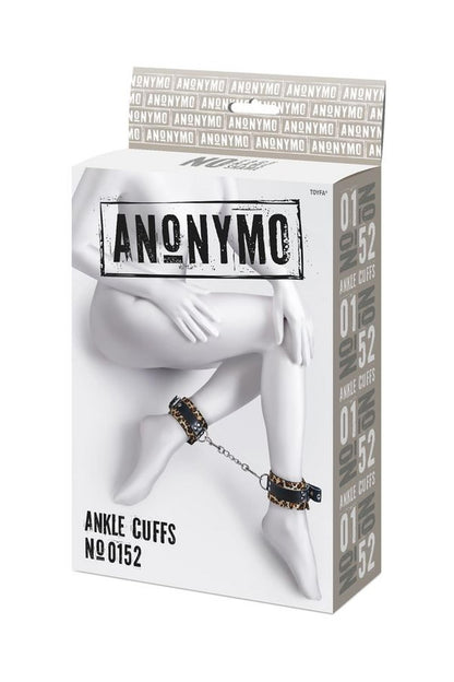 7-Kajdanki na kostki Anonymo ze skóry PU z nadrukiem 27 cm-7
