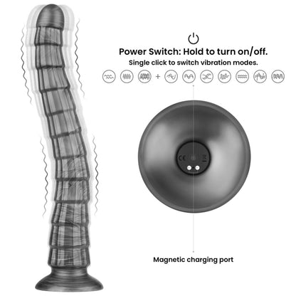 7-14.5" King Sized Vibrating Vibrax Slider-7