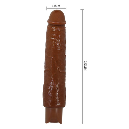 7-Realistyczny wibrator dildo Pretty Love Soren brązowy USB-7
