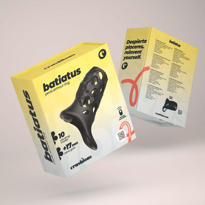 10-Wibrująca nakładka na penisa Crushious Batiatus silikonowa 12 cm-10