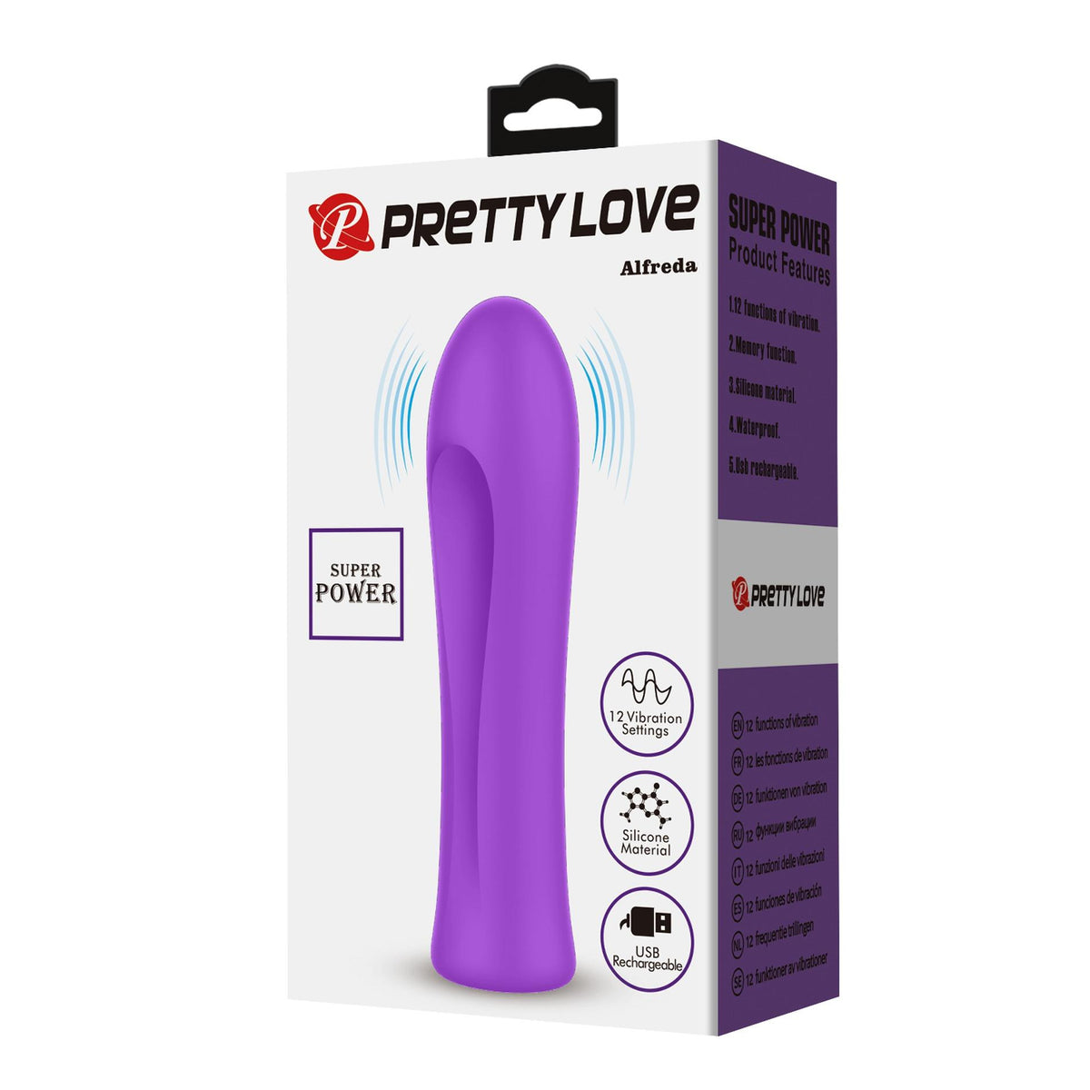 7-Wibrator mini Alfreda Pretty Love silikonowy 12 trybów USB-7