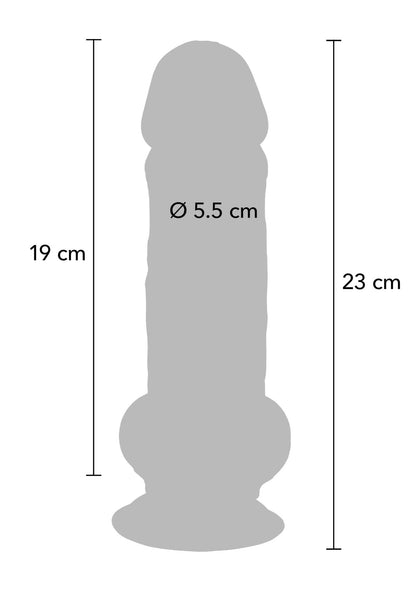 7-Realistyczne dildo dual density ToyJoy TPE 23 cm-7