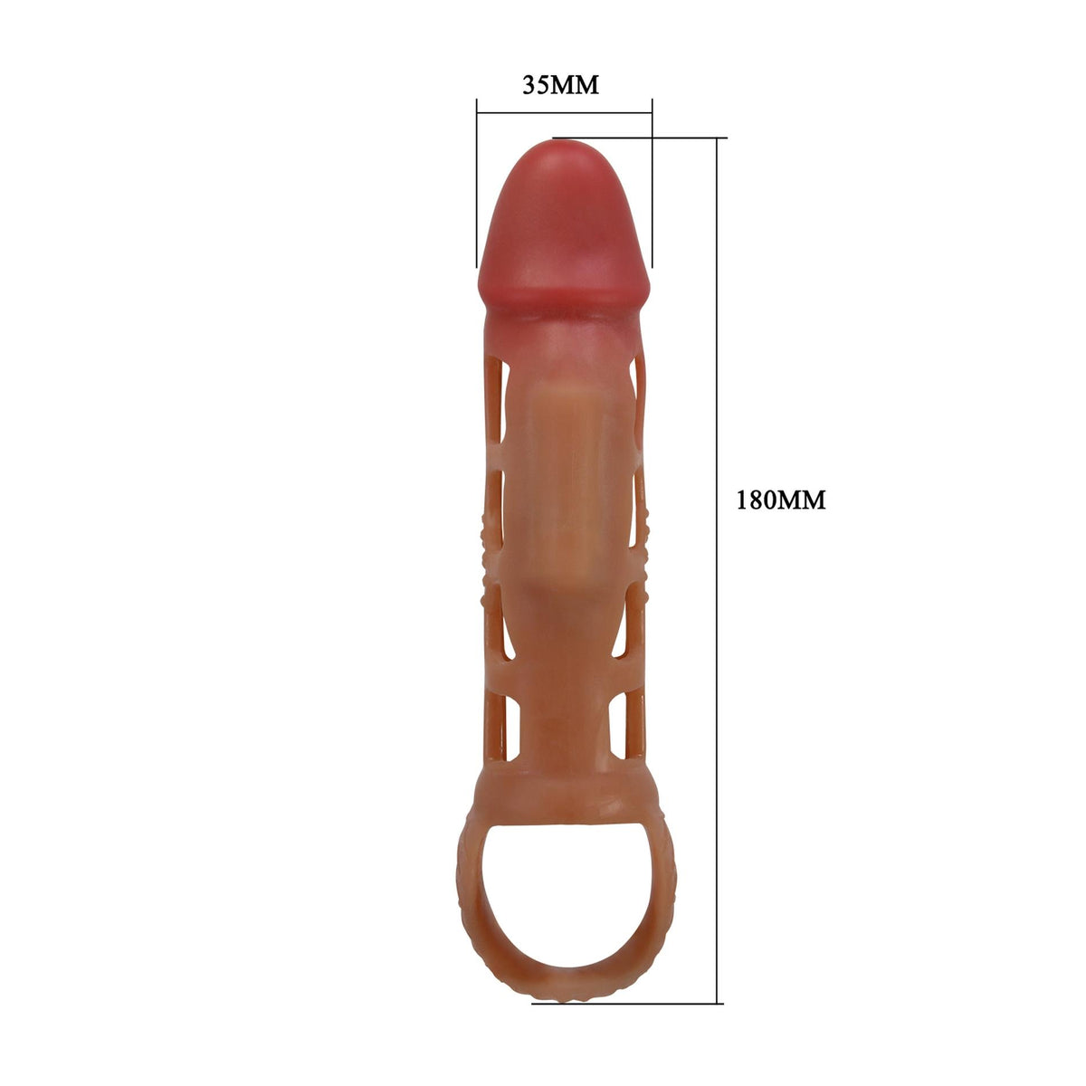 8-Przedłużka na penisa Pretty Love Preston 18 cm TPR-8