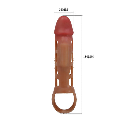 8-Przedłużka na penisa Pretty Love Preston 18 cm TPR-8