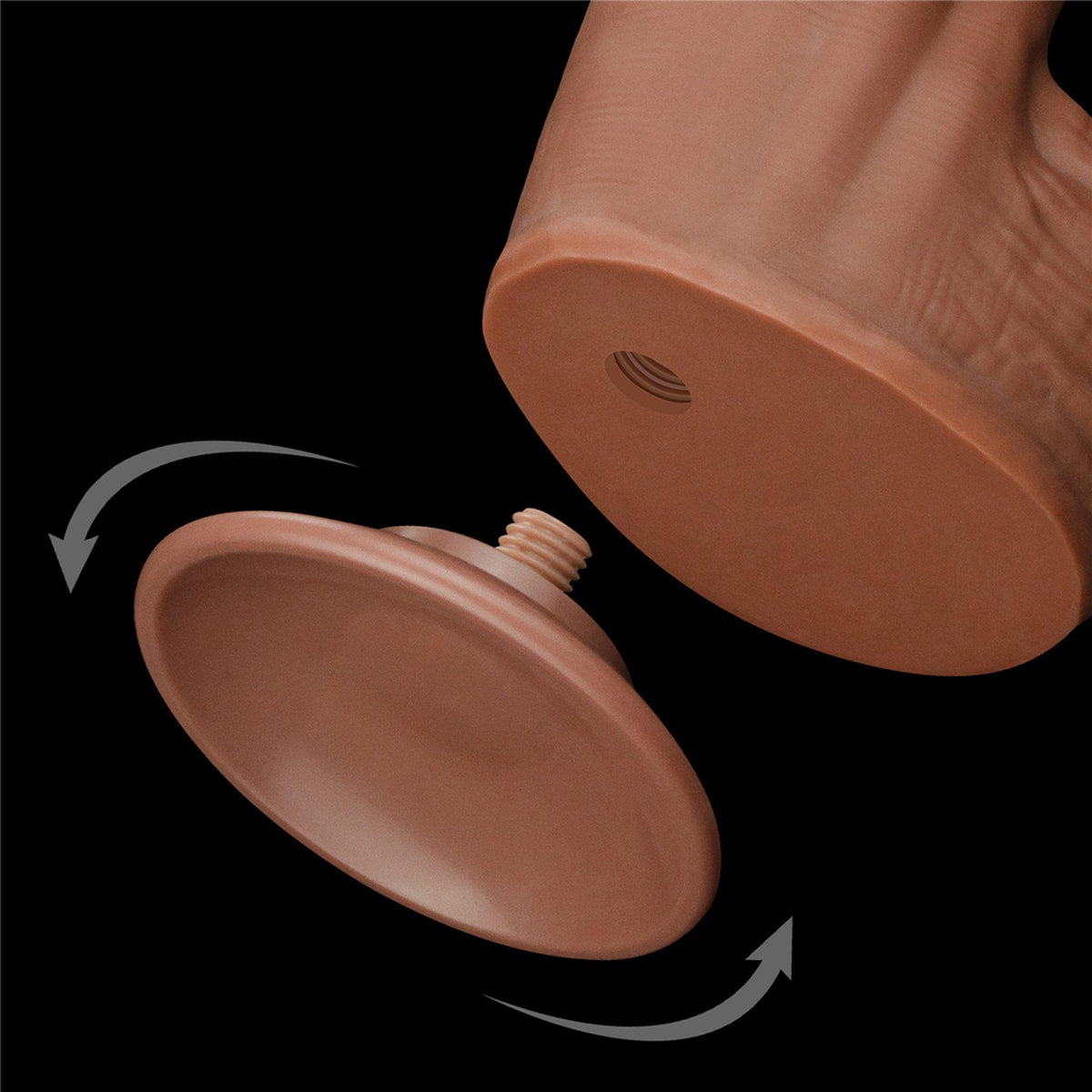 9-12'' King Sized Sliding Skin Dual Layer Dong Brown-9