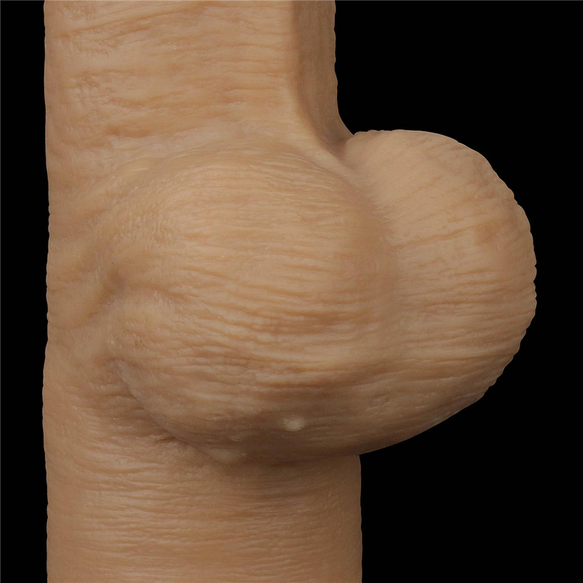 9-Dildo realistyczne dwuwarstwowe silikonowe z uchwytem Lovetoy 32 cm-9