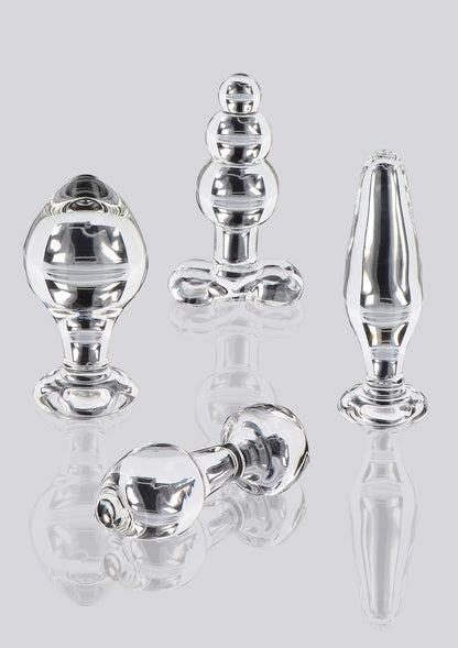 7-Korek analny szklany Star Sparkler ToyJoy przezroczysty 12 cm-7