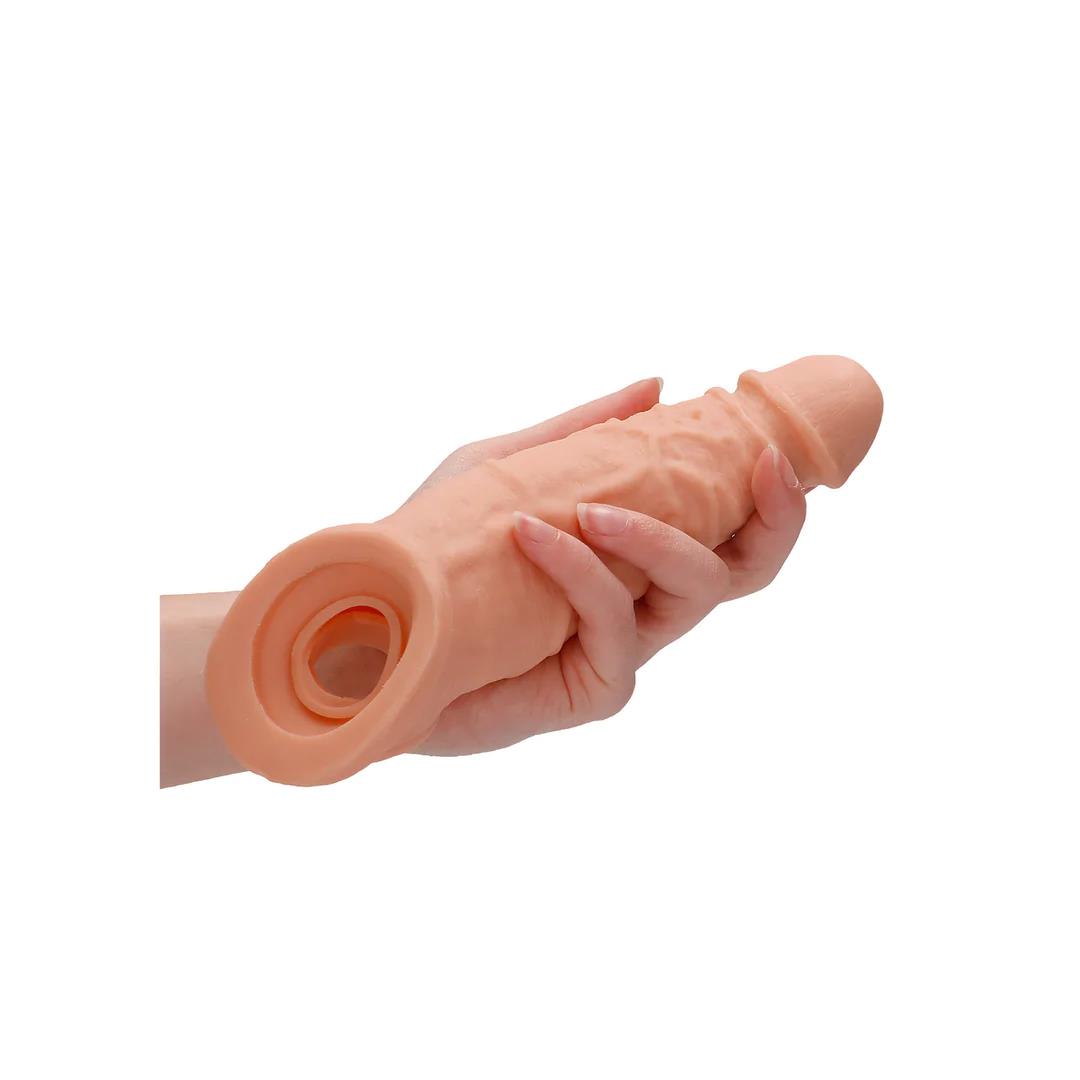 7-Przedłużka na penisa RealRock realistyczna TPE 20 cm-7