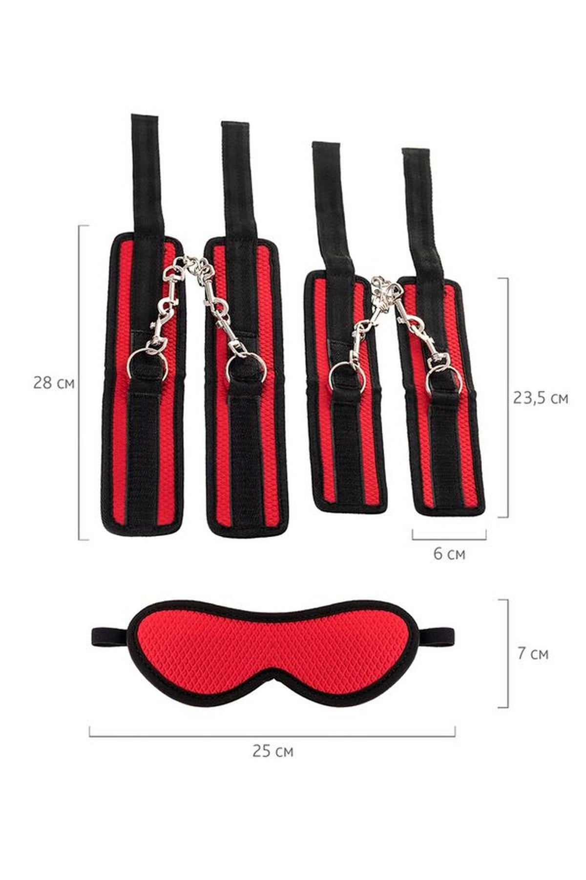 9-Zestaw bondage Anonymo Toyfa poliester czerwony-9