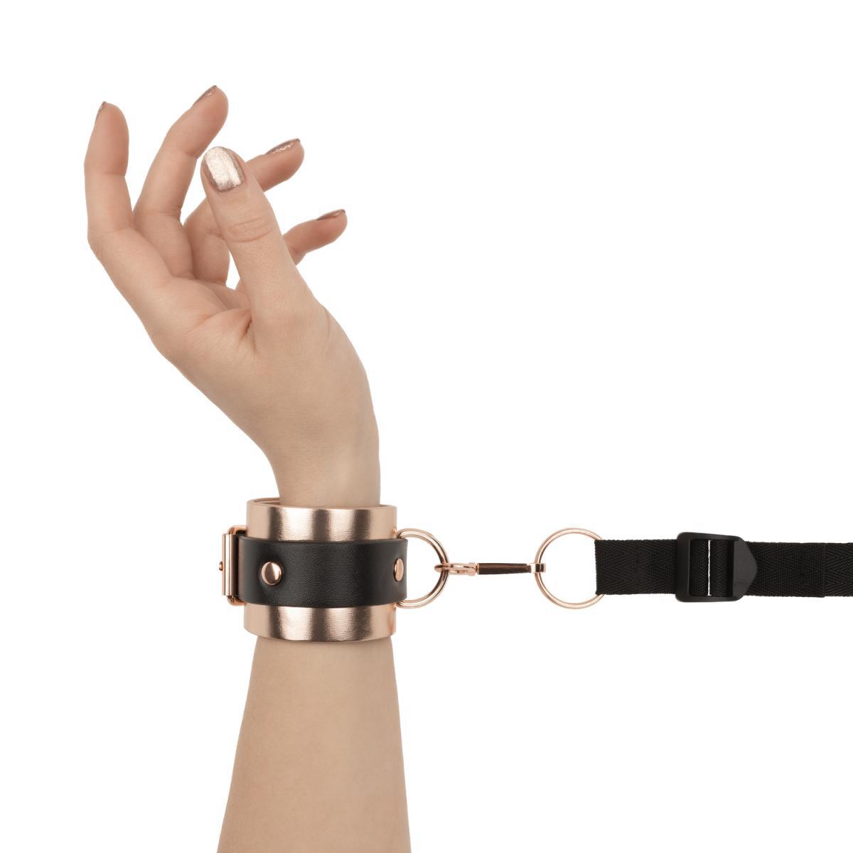 7-Rosy Gold - Under-Mattress Restraint Set - Black-7