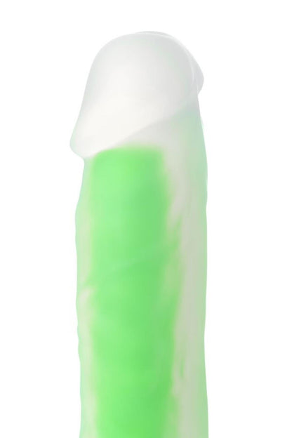 7-Dildo żelowe świecące Beyond by Toyfa Clark Glow zielone 16,5cm-7