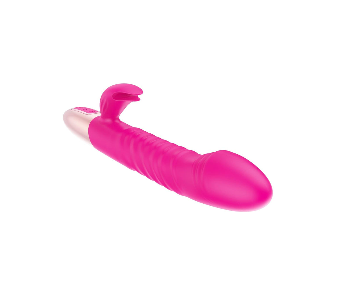 10-Wibrator króliczek B Series Magic silikonowy grzewczy z ruchem USB-10