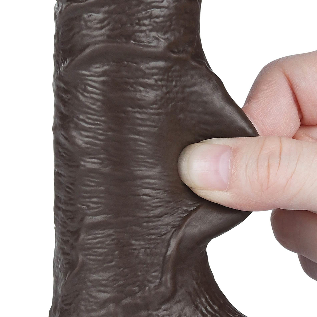 11-7.5'' Sliding Skin Dual Layer Dong Black-11
