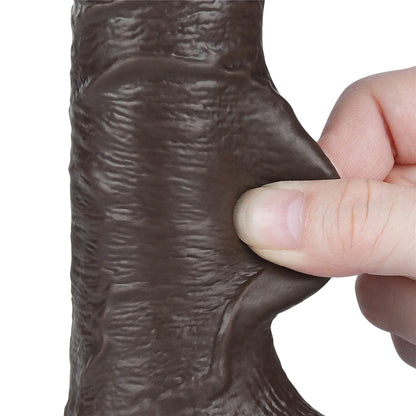 11-7.5'' Sliding Skin Dual Layer Dong Black-11