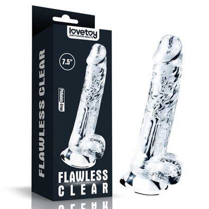 7-Flawless Clear Dildo 7.5''-7