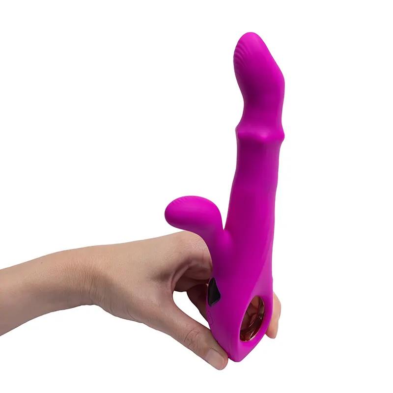 8-Wibrator posuwisty punktu G Ares Fantasy silikonowy USB 23 cm-8