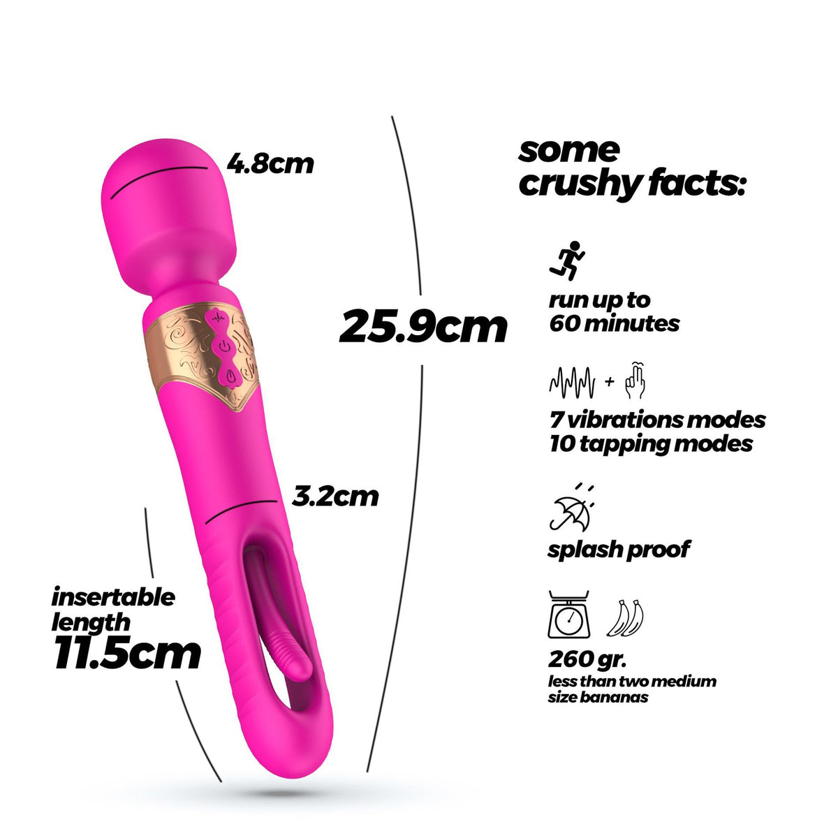 9-Masażer wibracyjny Crushious Big Ben dualny USB 25,9 cm-9