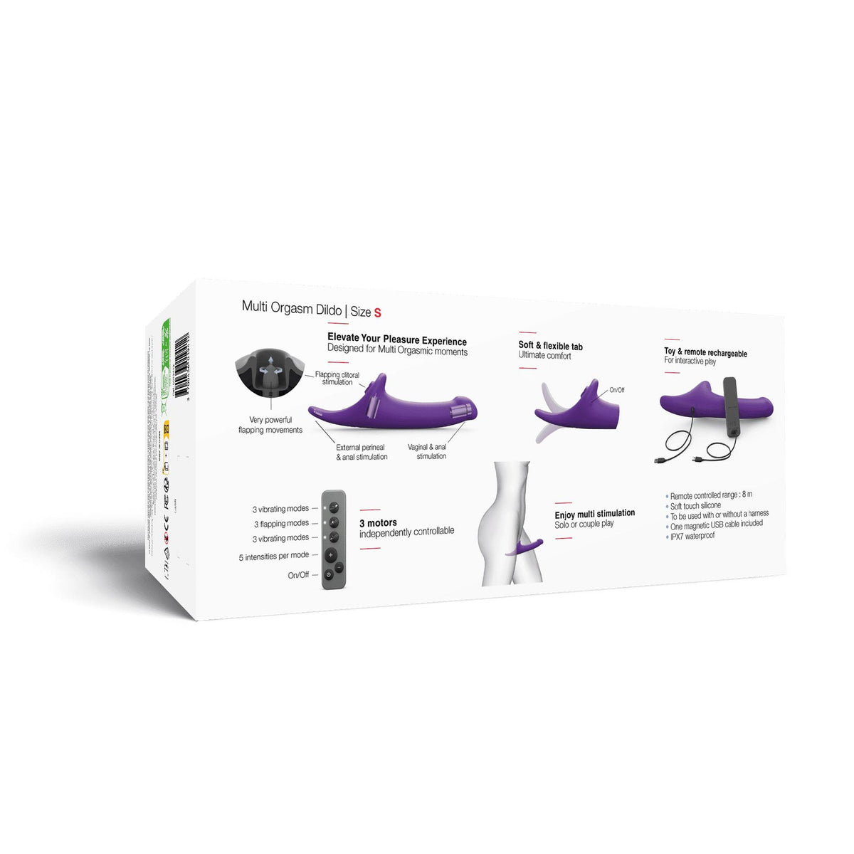 9-Dildo multiorgazmiczne Strap on me fioletowe S-9