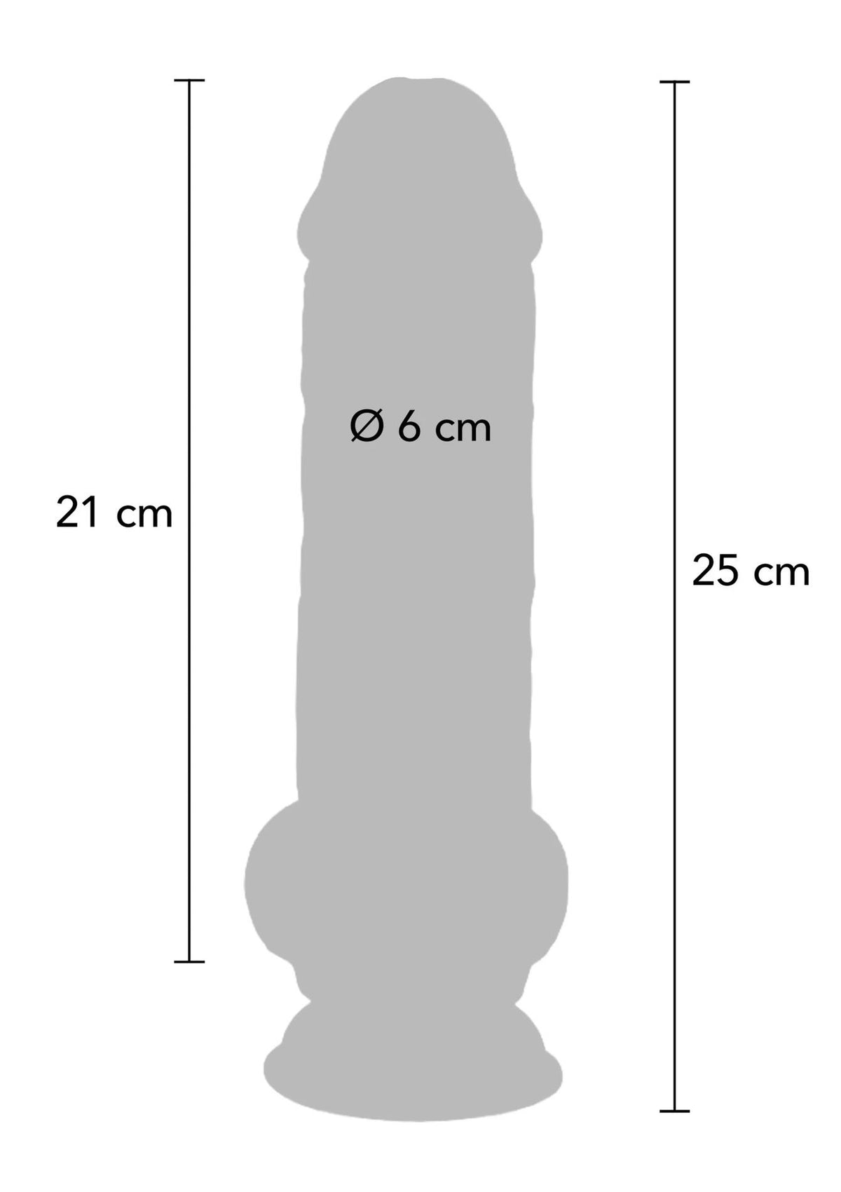 7-Dildo realistyczne dual density ToyJoy TPE 25 cm-7