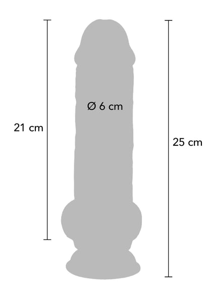 7-Dildo realistyczne dual density ToyJoy TPE 25 cm-7