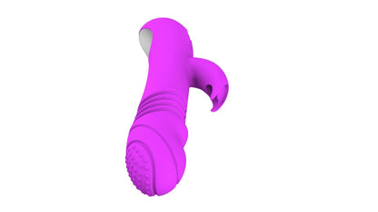 7-Wibrator króliczek Ella silikonowy podgrzewany posuwisty USB-7