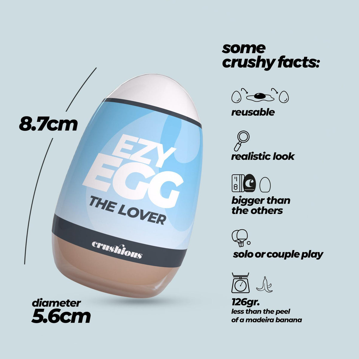 7-Masturbator jajko Crushious Ezy Egg The Lover 8,7 cm-7