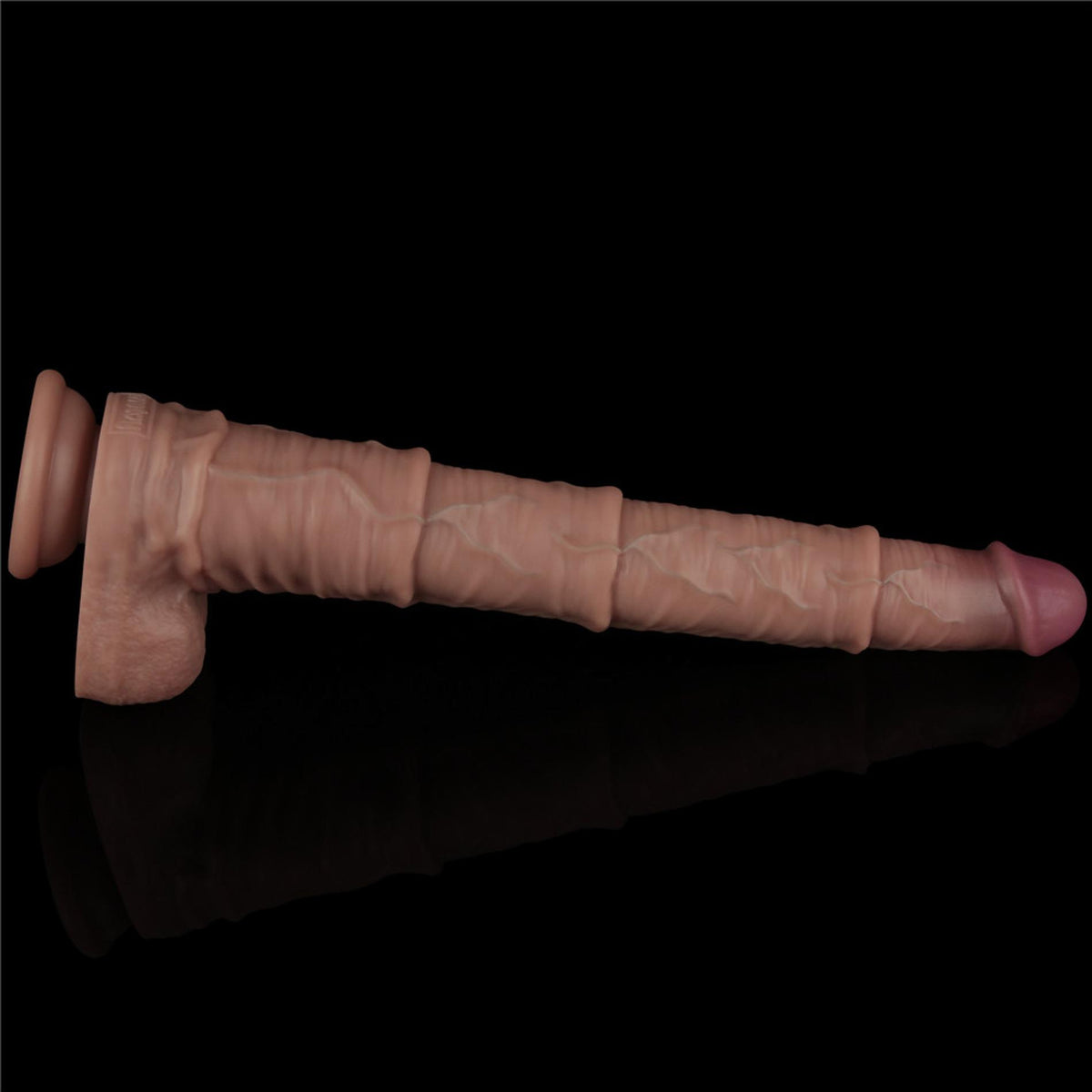 11-16'' Dual Layered Bendable Silicone Cock XXL(Flesh)-11