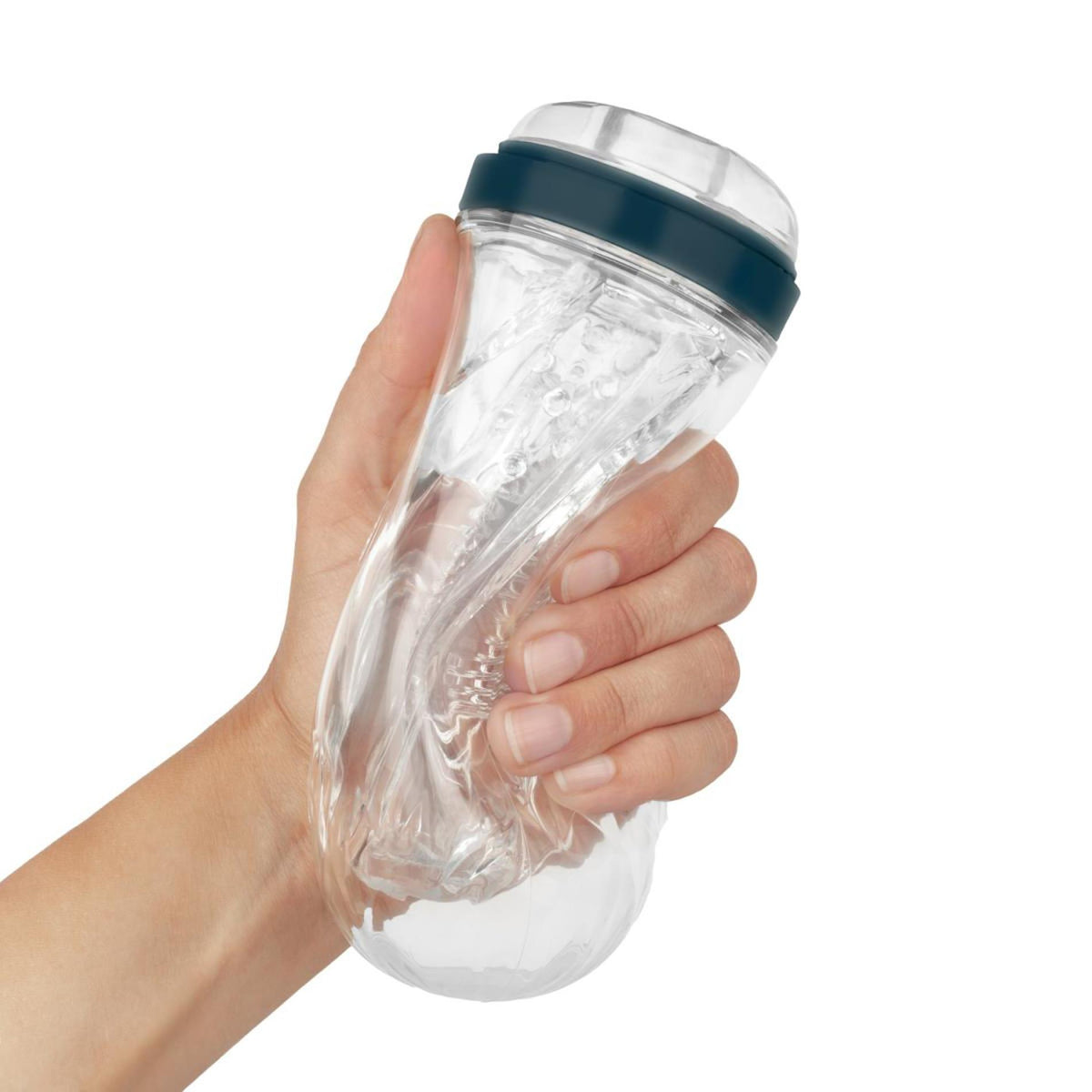7-Masturbator FPPR Multi transparentny silikonowy 18 cm-7
