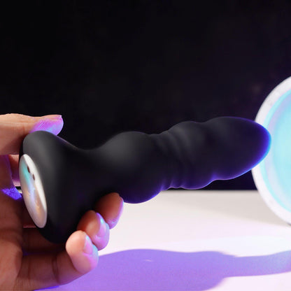 10-Wibrujący korek analny oświetleniowy silikonowy wodoodporny B Series Cute-10