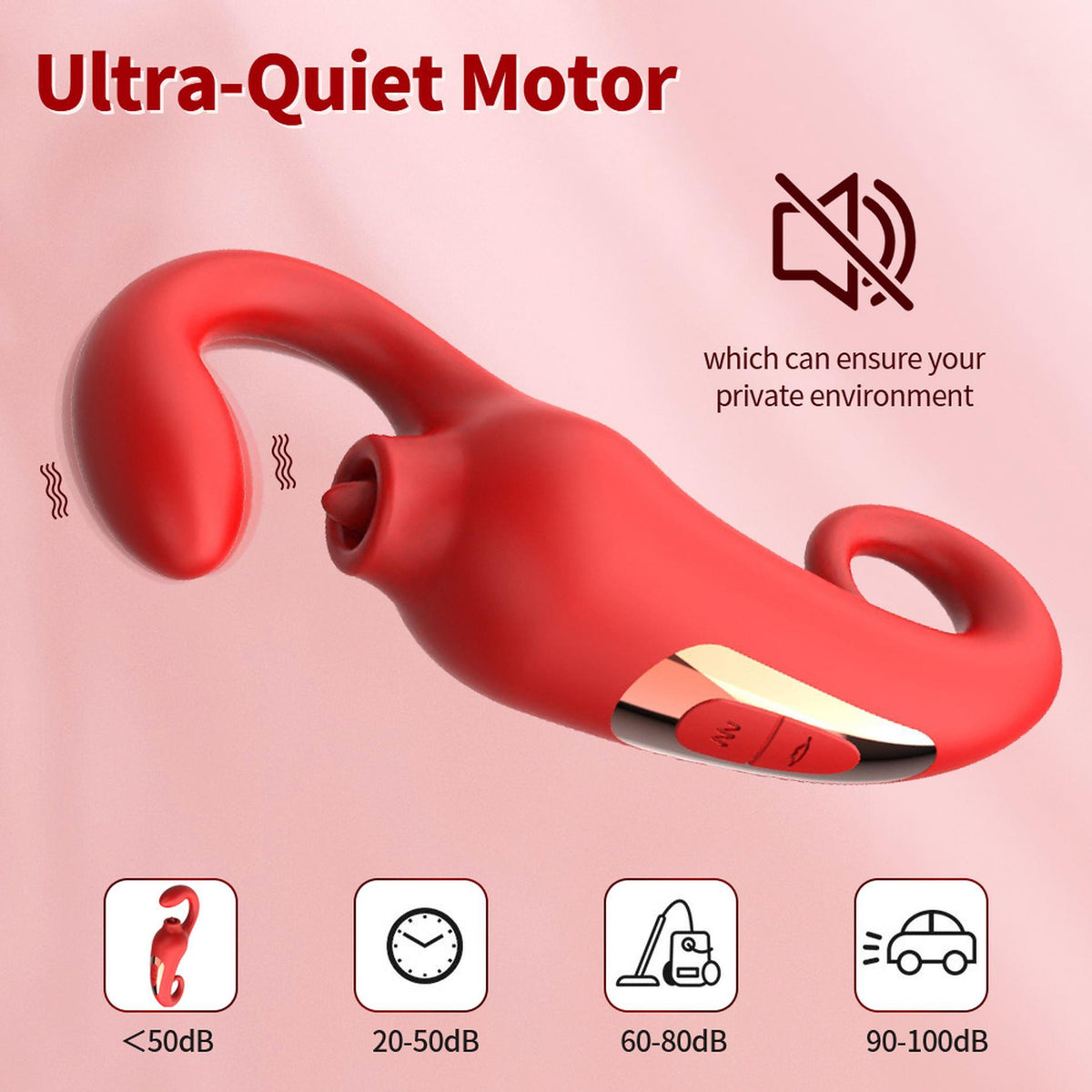 7-Silikonowy stymulator łechtaczki Merfi liżący języczek 10 wibracji USB-7