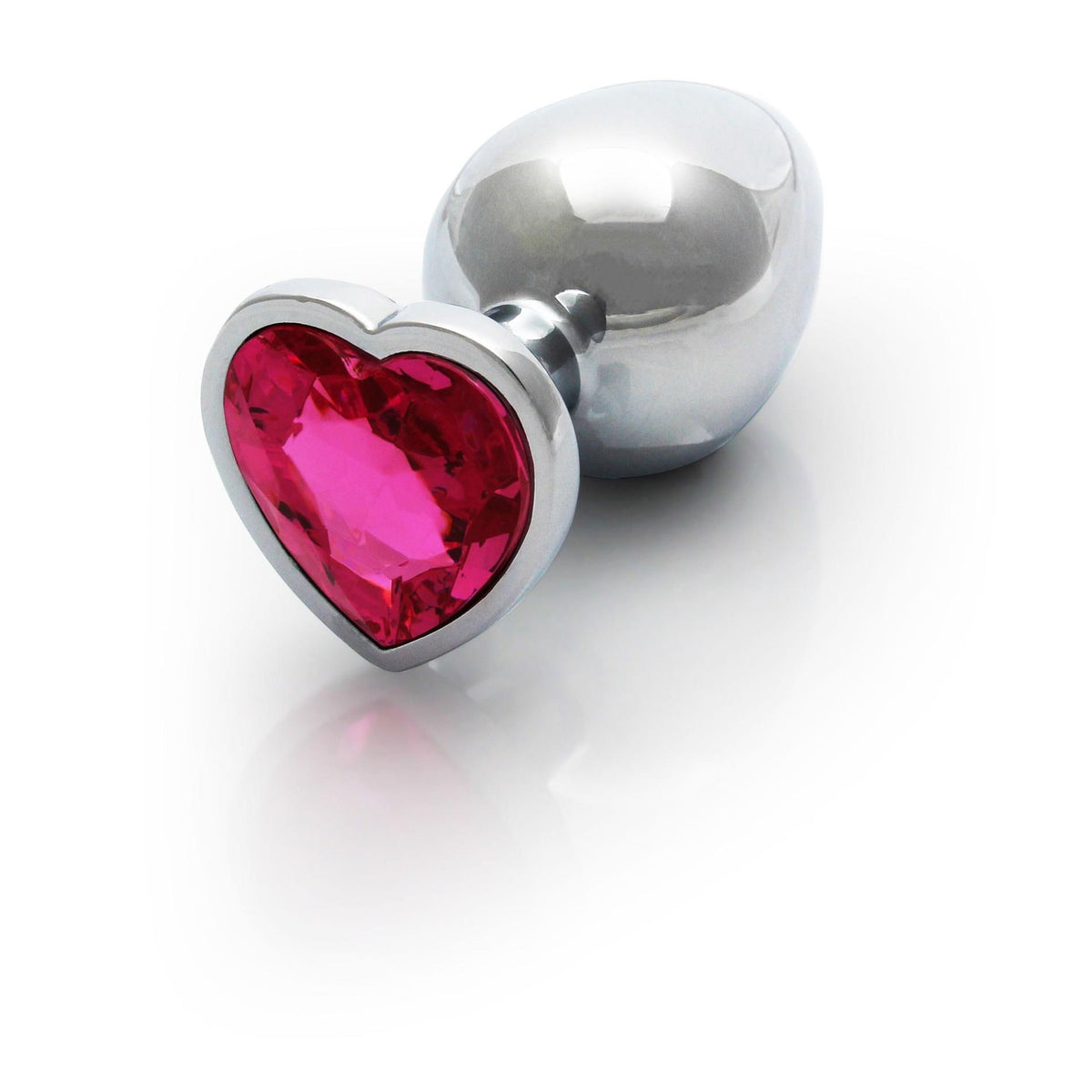 7-Aluminiowy korek analny Heart Gem Ouch średni 7 cm-7