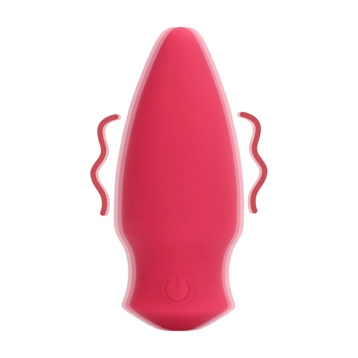 7-Wibrator stożkowy bullet Loveline silikonowy czerwony 7,7 cm-7
