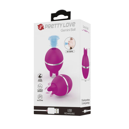 8-PRETTY LOVE - Gemini Ball, Silicone, USB rechargeable-8