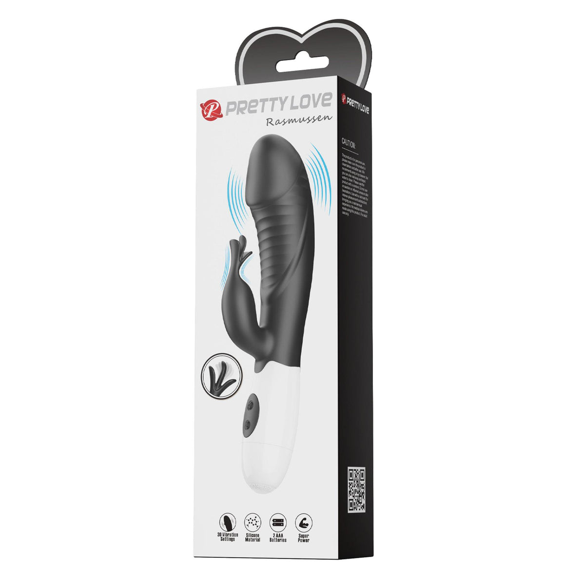8-Pretty Love Rasmussen Dual Vibrator (Black Edition)-8