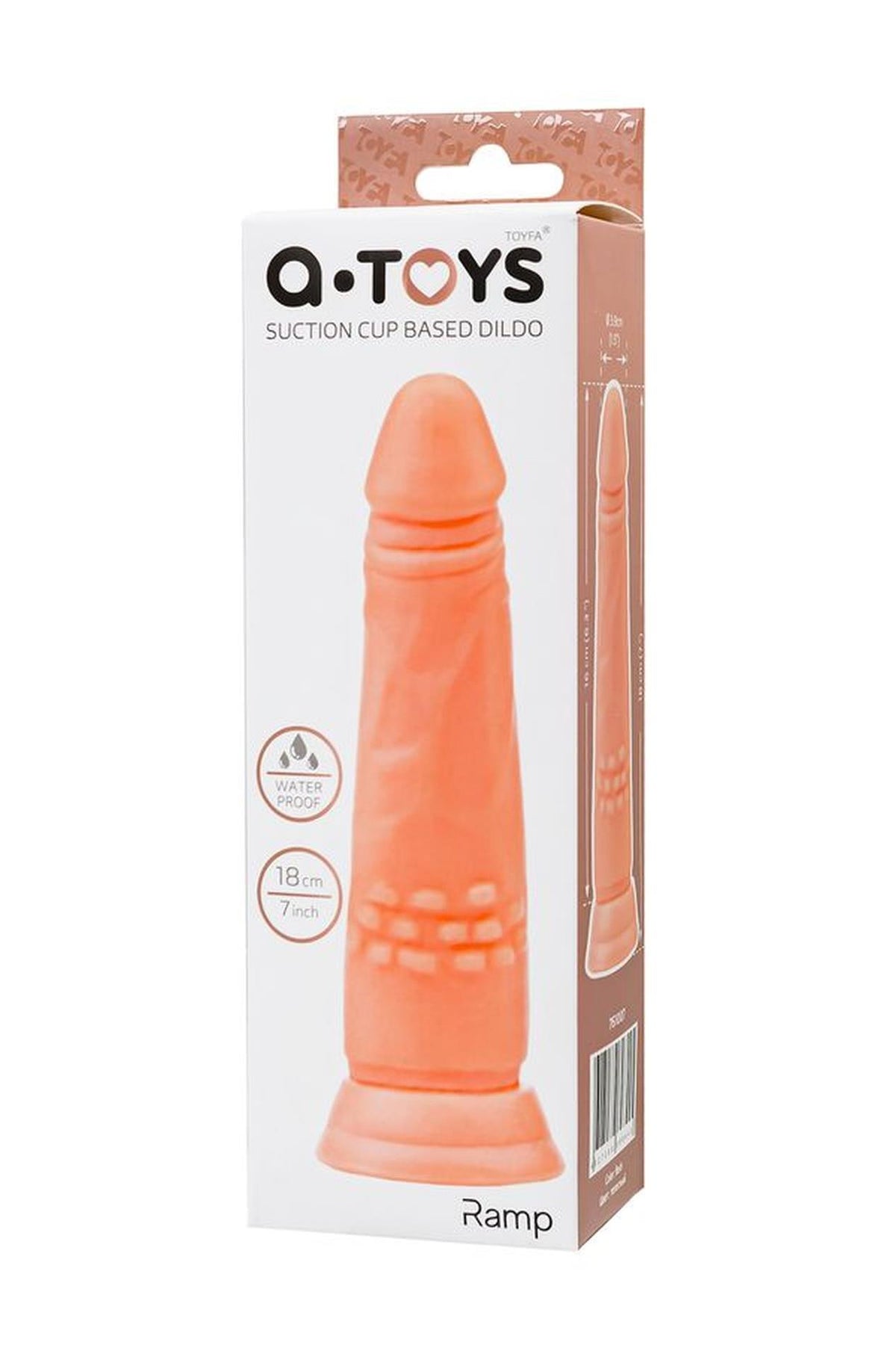 8-Realistyczne dildo A-Toys cieliste 17 cm-8