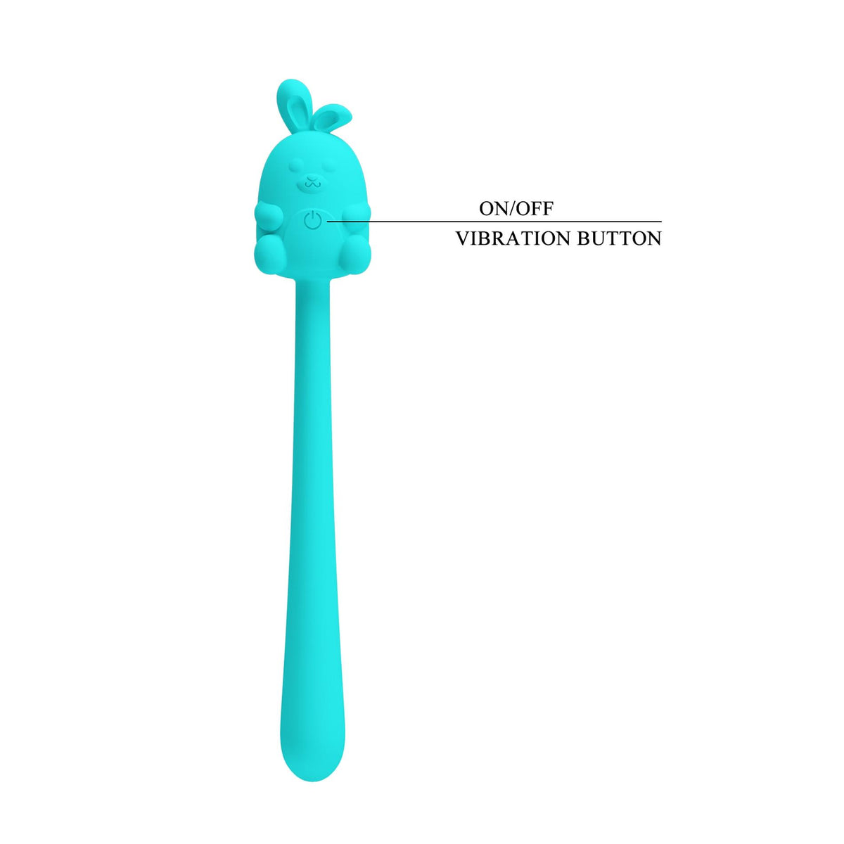 7-Stymulator łechtaczki Cute Bunny Pretty Love silikonowy 7 wibracji USB-7