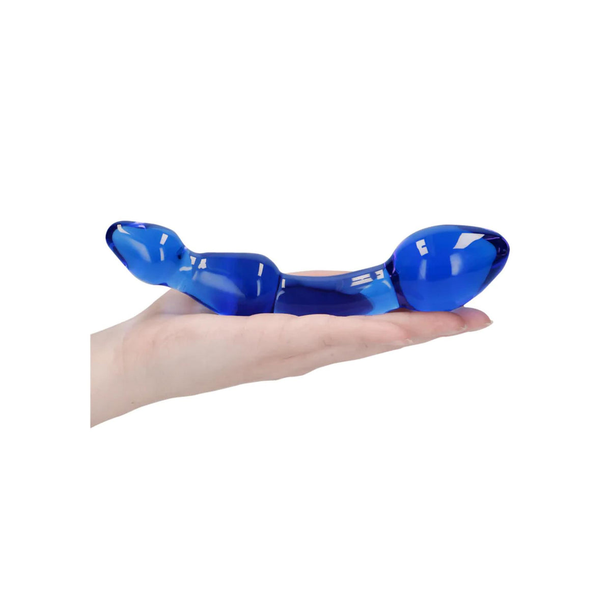 8-Szklane dildo Chrystalino Superior niebieskie 18 cm-8