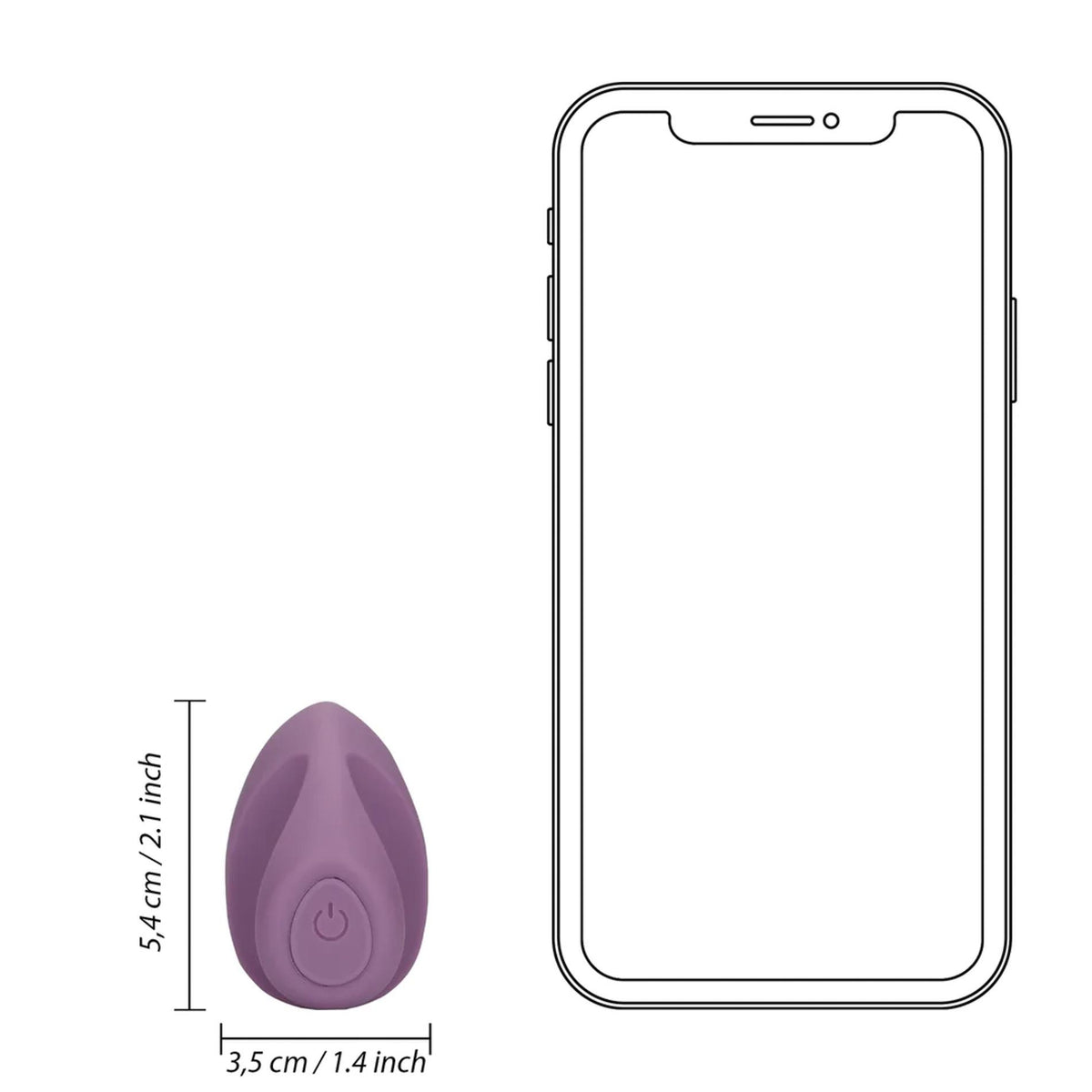 7-Wibrator na palec Loveline silikonowy fioletowy 3,5 cm-7