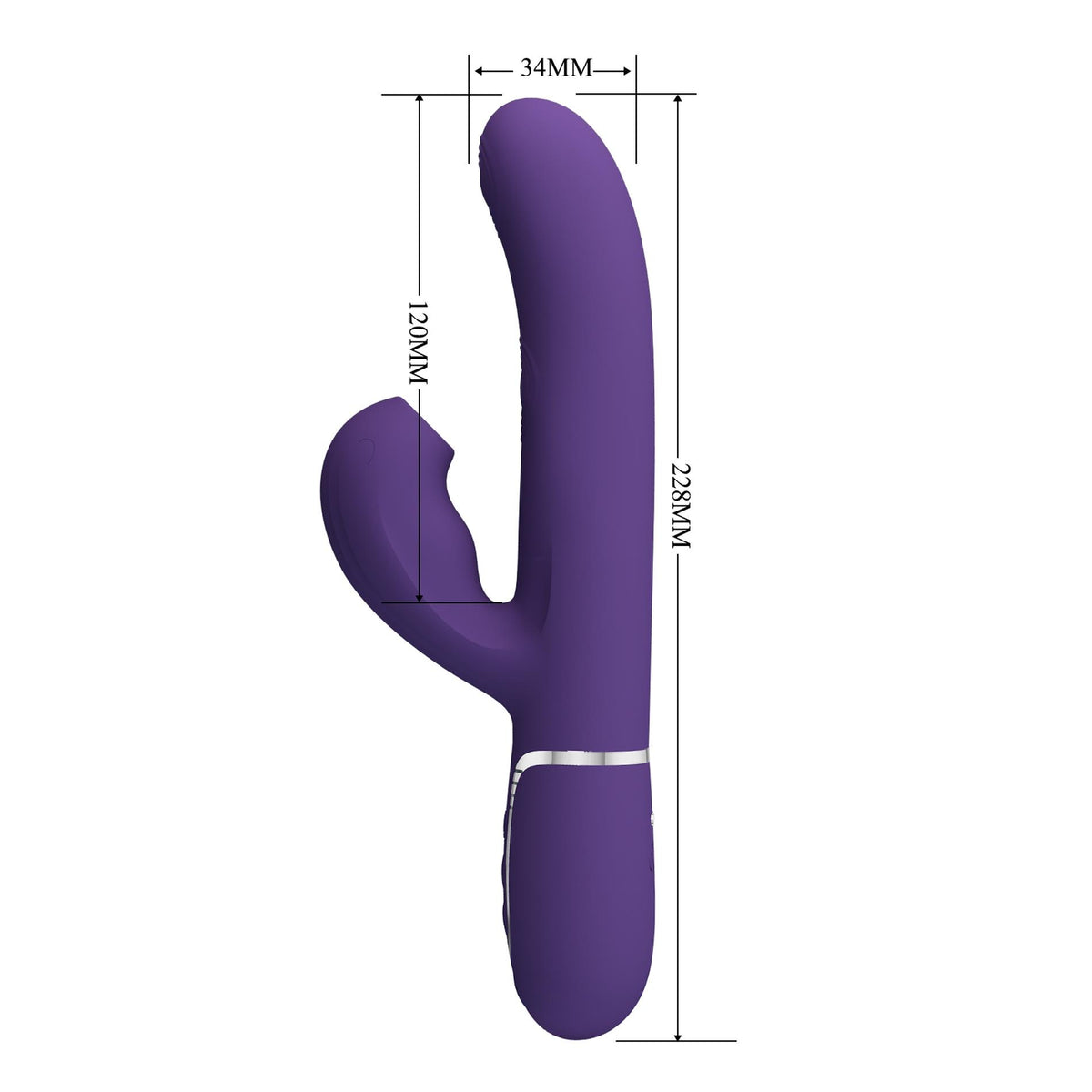 11-Wibrator króliczek Pretty Love silikonowy 14 funkcji USB-11