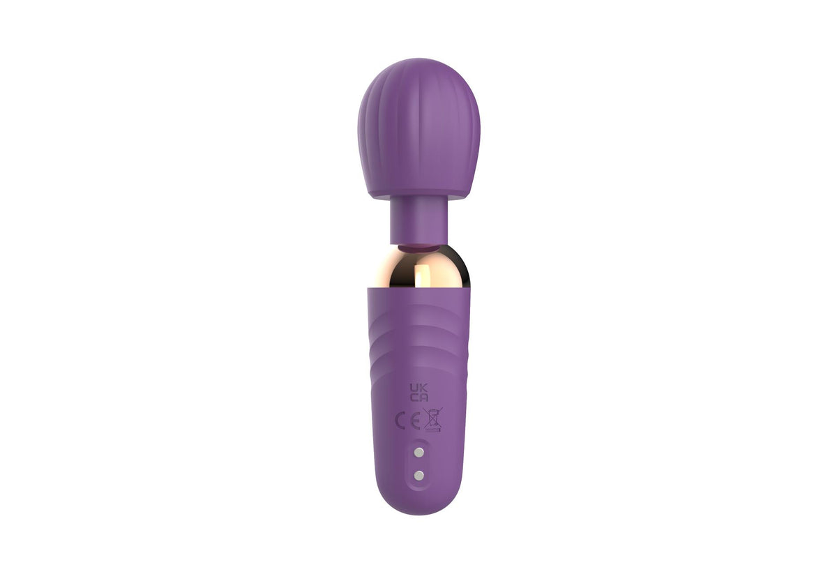 10-Stymulator łechtaczki silikonowy Little Fairy Wand fioletowy 14 cm-10