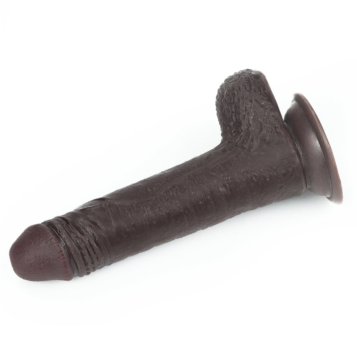 7-7'' Sliding Skin Dual Layer Dong - Black-7